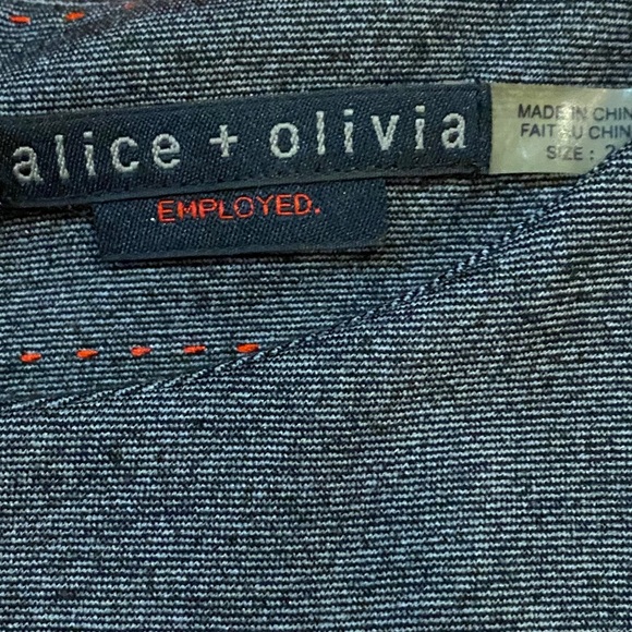 Alice + Olivia Employed Speckled Gray Peplum Dress - Picture 3 of 4